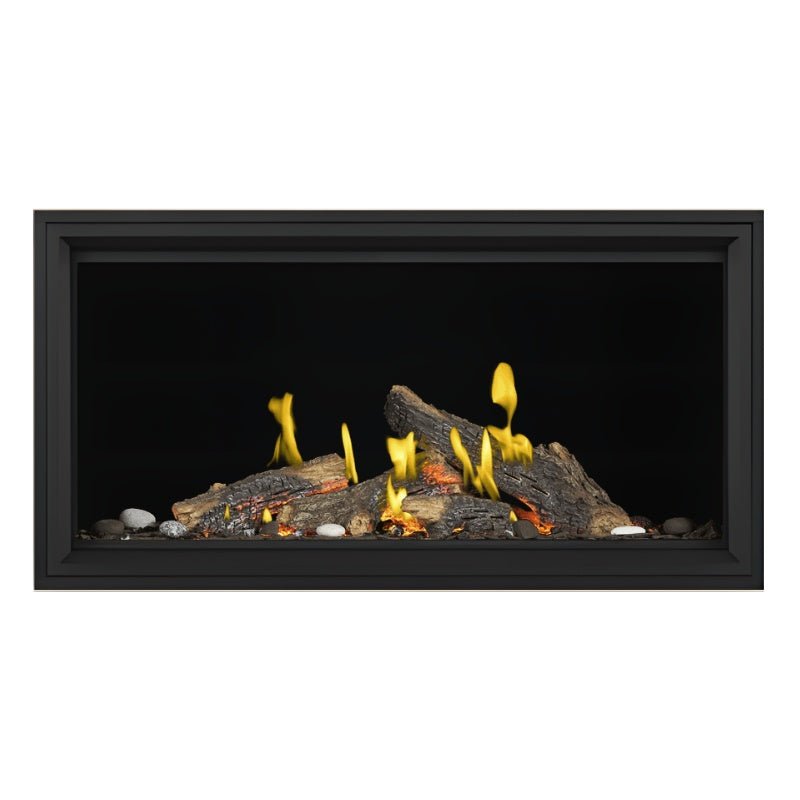 Napoleon Tall Vector with Luminous Logs 50" Direct Vent Linear Gas Fireplace - by Napoleon | Buy at Agent BBQ