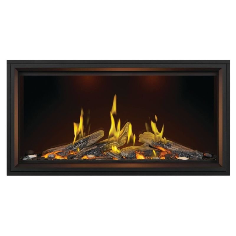 Napoleon Tall Vector with Luminous Logs 50" Direct Vent Linear Gas Fireplace - by Napoleon | Buy at Agent BBQ