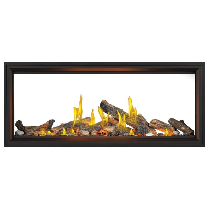 Napoleon Tall Vector with Luminous Logs 62" See Through Direct Vent Linear Gas Fireplace - by Napoleon | Buy at Agent BBQ