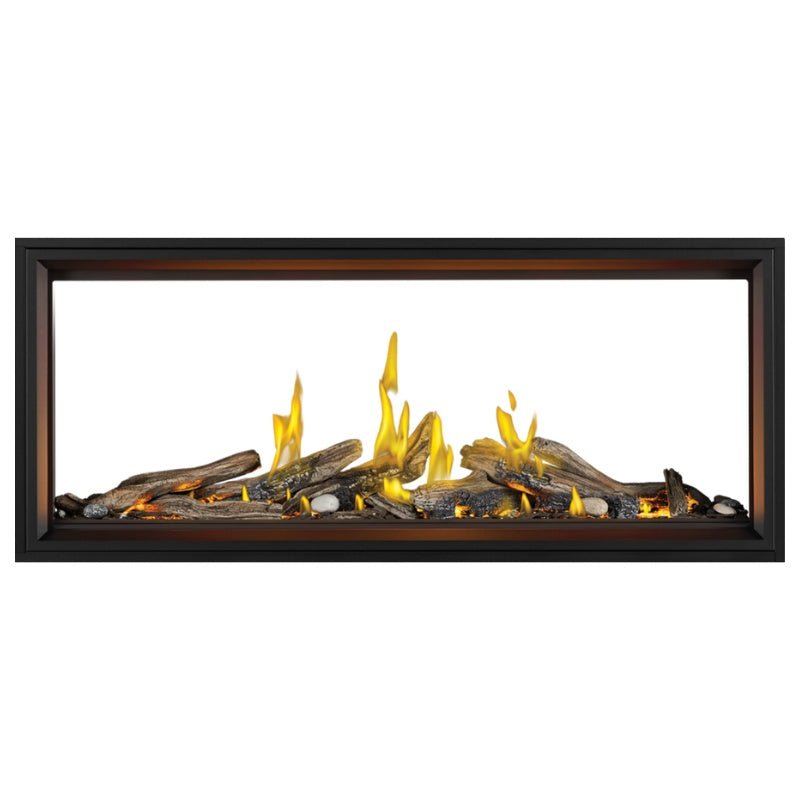 Napoleon Tall Vector with Luminous Logs 62" See Through Direct Vent Linear Gas Fireplace - by Napoleon | Buy at Agent BBQ