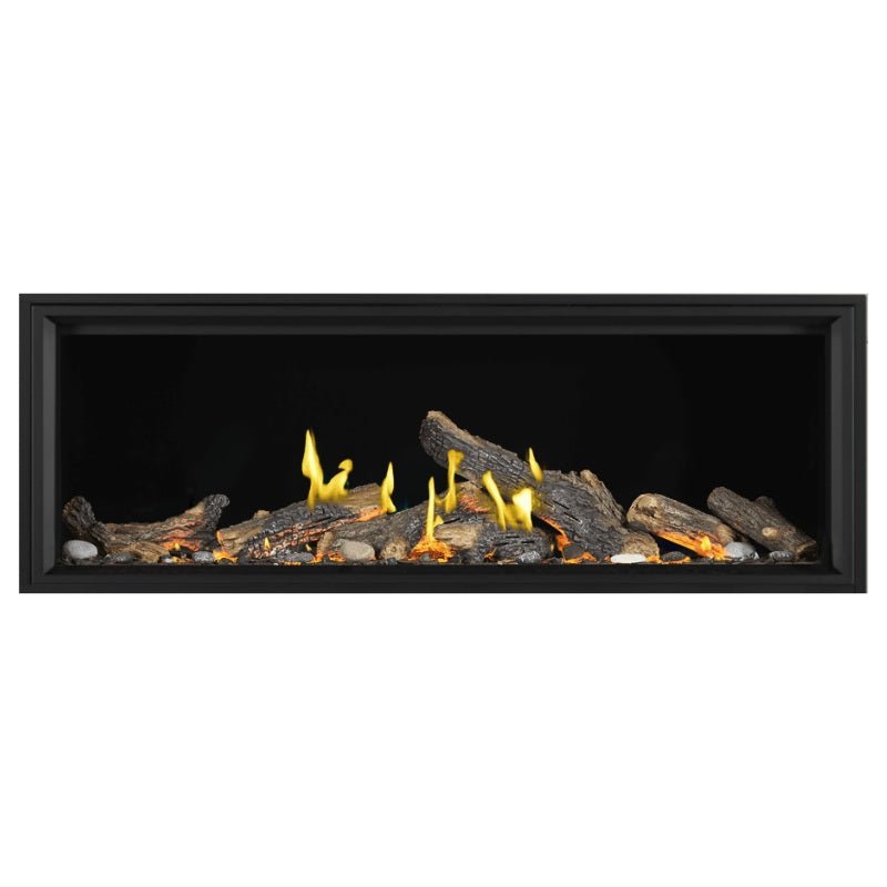 Napoleon Tall Vector with Luminous Logs 74" Direct Vent Linear Gas Fireplace - by Napoleon | Buy at Agent BBQ