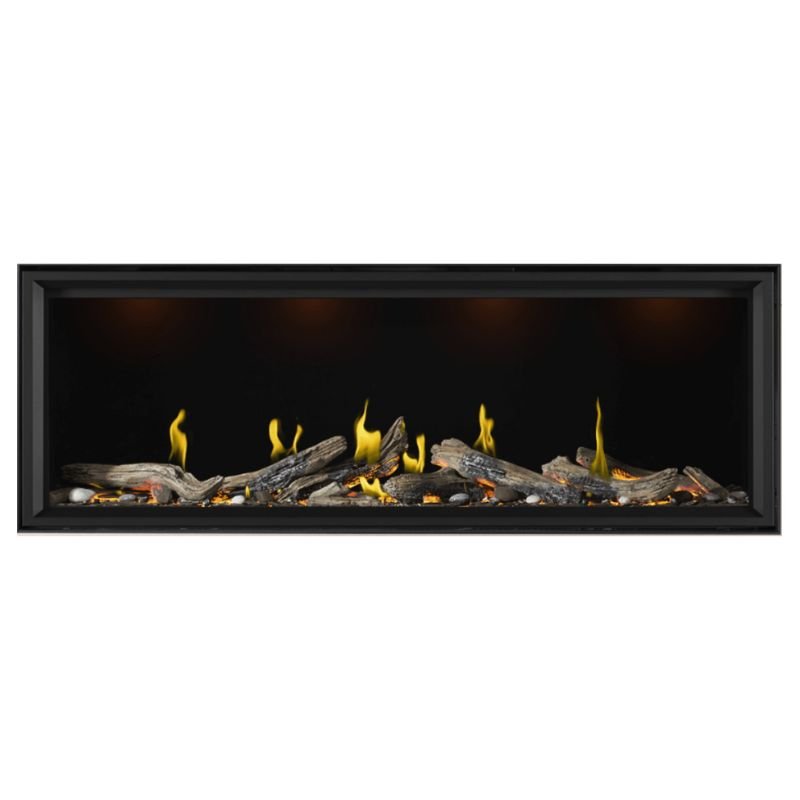 Napoleon Tall Vector with Luminous Logs 74" Direct Vent Linear Gas Fireplace - by Napoleon | Buy at Agent BBQ