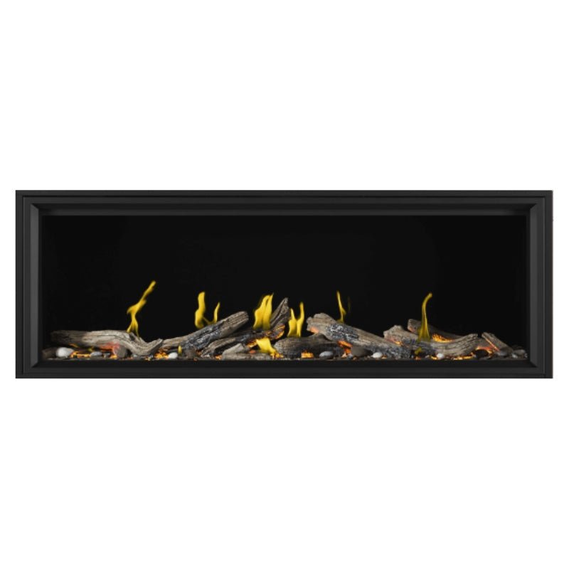 Napoleon Tall Vector with Luminous Logs 74" Direct Vent Linear Gas Fireplace - by Napoleon | Buy at Agent BBQ