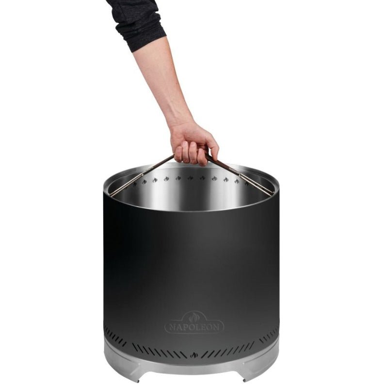 Napoleon Timberwolf 18" Matte Black Smokeless Wood Burning Fire Pit - NWFPMTI - PHM - Fire Pit by Napoleon | Buy at Agent BBQ