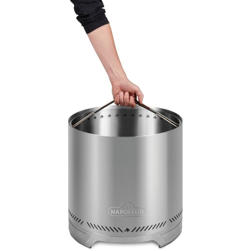 Napoleon Timberwolf 18" Stainless Steel Smokeless Wood Burning Fire Pit - NWFPMTI - SS - Fire Pit by Napoleon | Buy at Agent BBQ