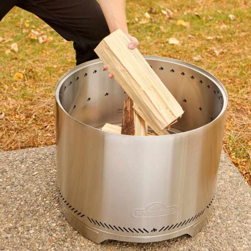 Napoleon Timberwolf 18" Stainless Steel Smokeless Wood Burning Fire Pit - NWFPMTI - SS - Fire Pit by Napoleon | Buy at Agent BBQ