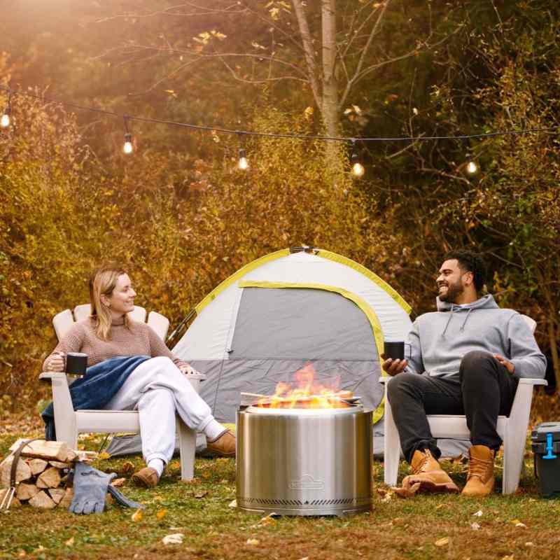 Napoleon Timberwolf 22" Stainless Steel Smokeless Wood Burning Fire Pit - NWFPLTI - SS - Fire Pit by Napoleon | Buy at Agent BBQ