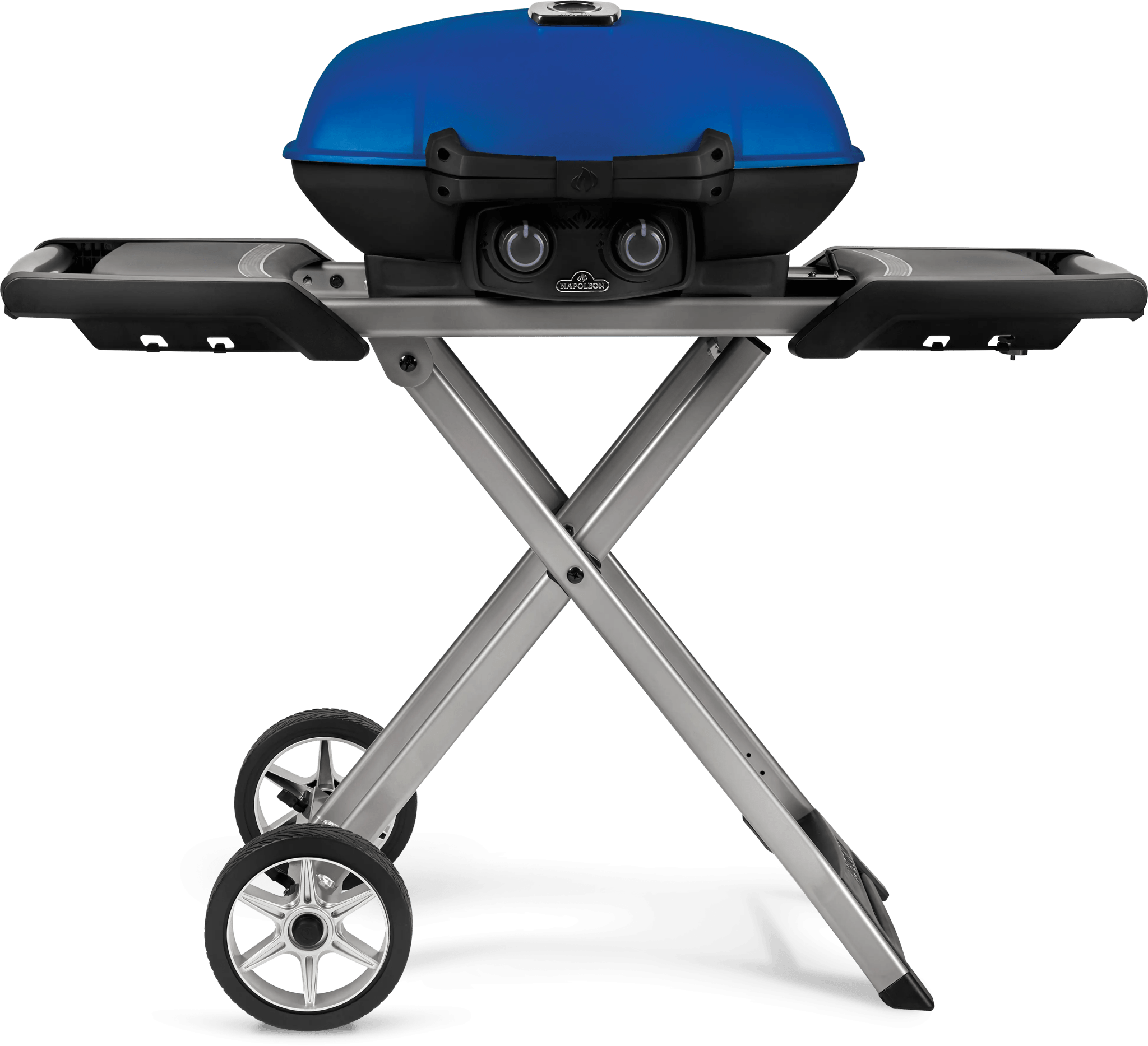 Napoleon TravelQ 285X (Blue) Portable Propane Gas Grill with Scissor Cart - TQ285X - BL - 1 - Gas Grills by Napoleon | Buy at Agent BBQ