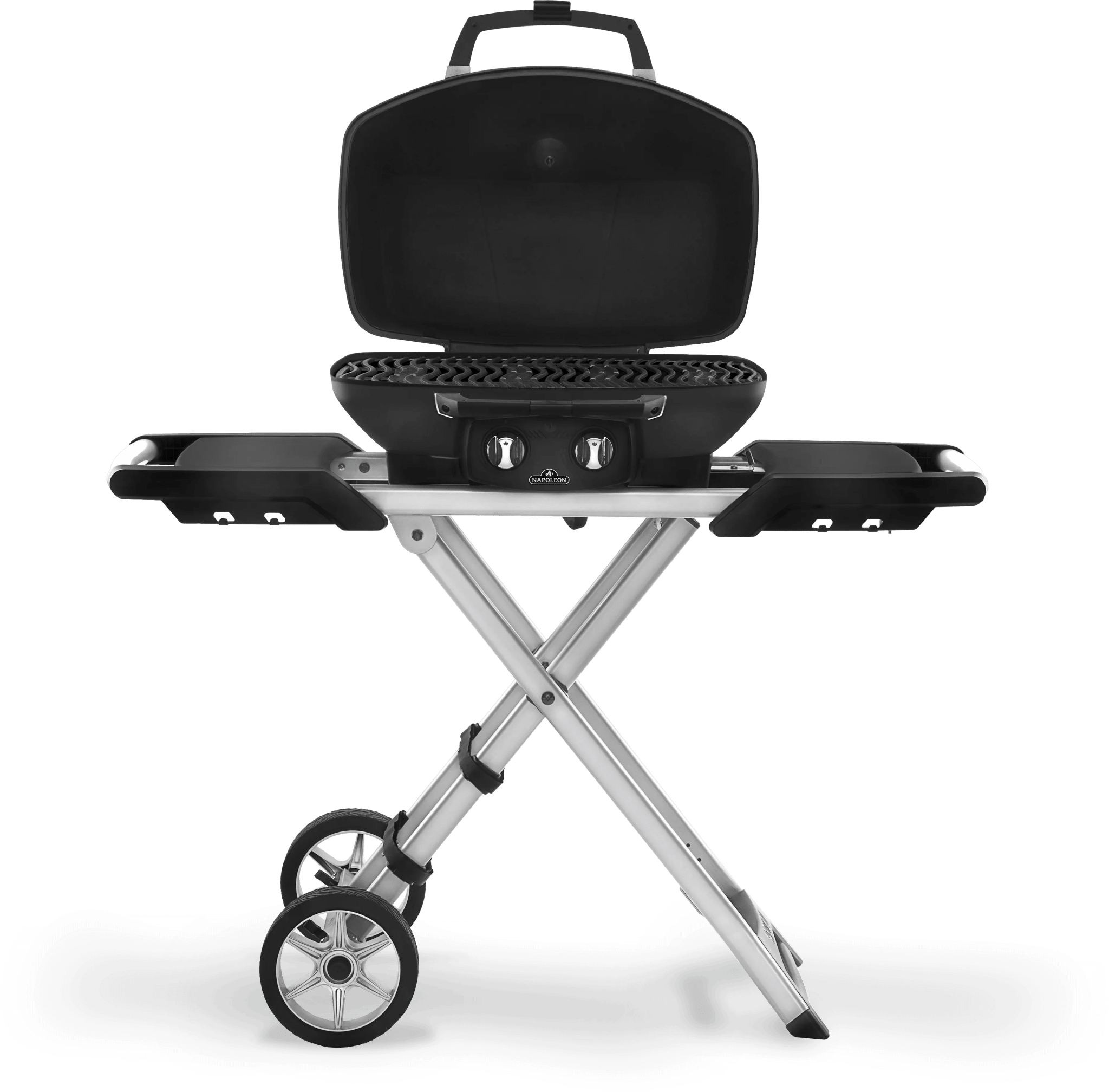 Napoleon TravelQ PRO 285X Portable Propane Gas Grill (Black) with Scissor Cart - PRO285X - BK - Gas Grills by Napoleon | Buy at Agent BBQ