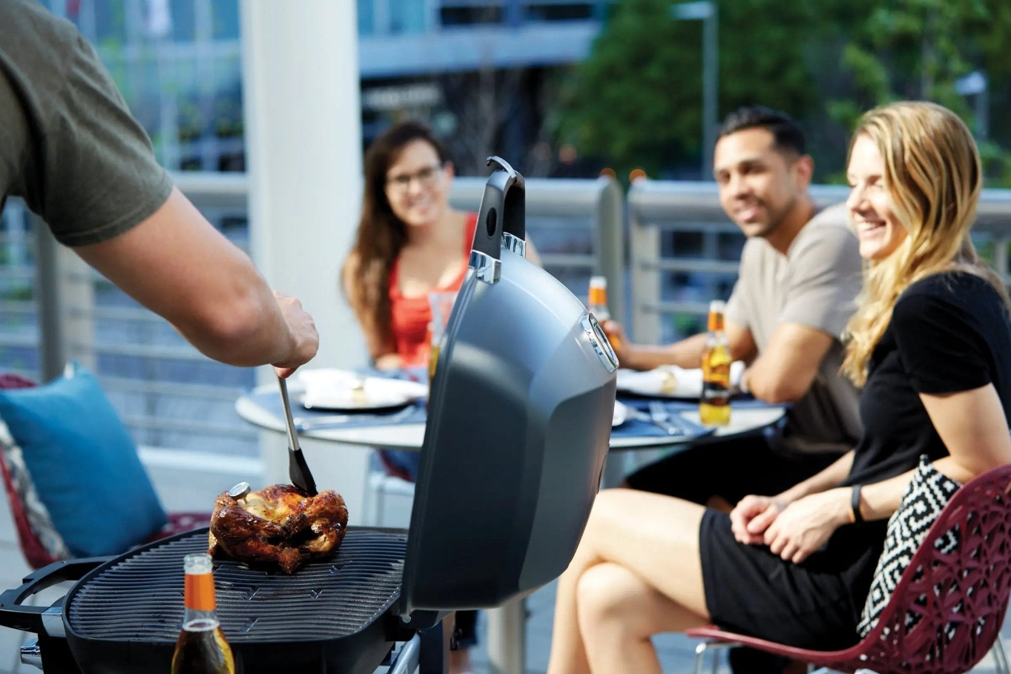 Napoleon TravelQ PRO 285X Portable Propane Gas Grill (Black) with Scissor Cart - PRO285X - BK - Gas Grills by Napoleon | Buy at Agent BBQ