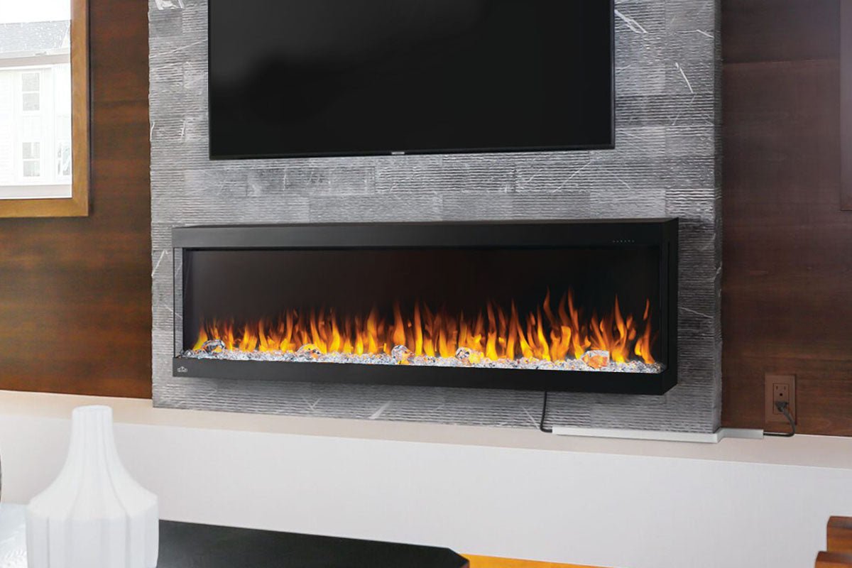 Napoleon Trivista Pictura 50 - inch 3 - Sided Wall Mount Electric Fireplace - Multi - Side View Electric Fireplace by Napoleon | Buy at Agent BBQ