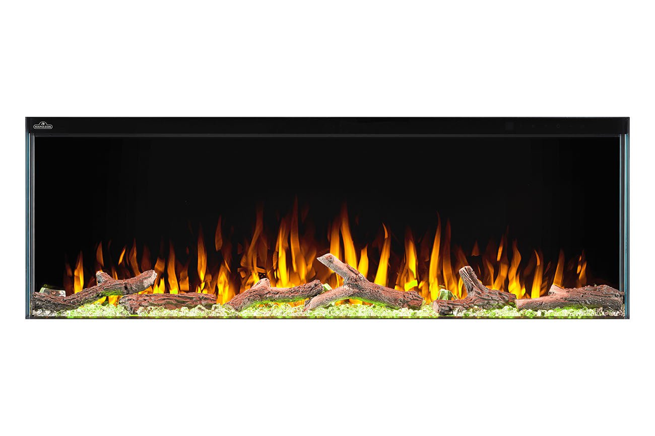 Napoleon Trivista Primis 50 - inch 3 - Sided / 2 - Sided Built In Electric Fireplace - Multi - Side View Electric Fireplace by Napoleon | Buy at Agent BBQ