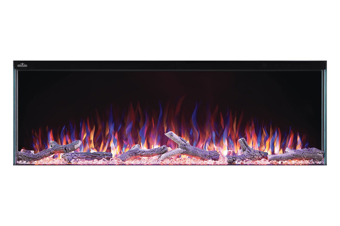 Napoleon Trivista Primis 50 - inch 3 - Sided / 2 - Sided Built In Electric Fireplace - Multi - Side View Electric Fireplace by Napoleon | Buy at Agent BBQ