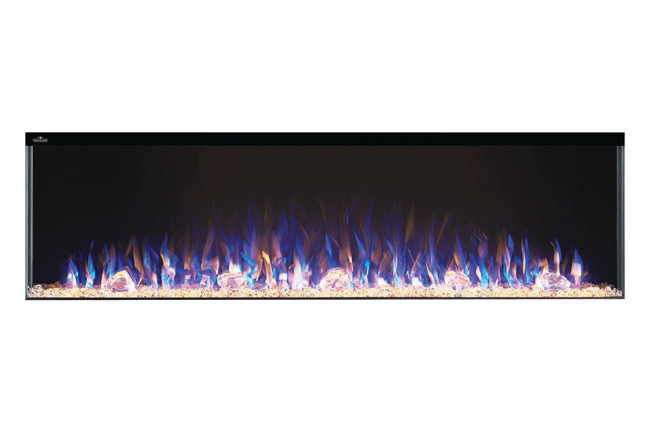 Napoleon Trivista Primis 60 - inch 3 - Sided / 2 - Sided Built In Electric Fireplace - Multi - Side View Electric Fireplace by Napoleon | Buy at Agent BBQ