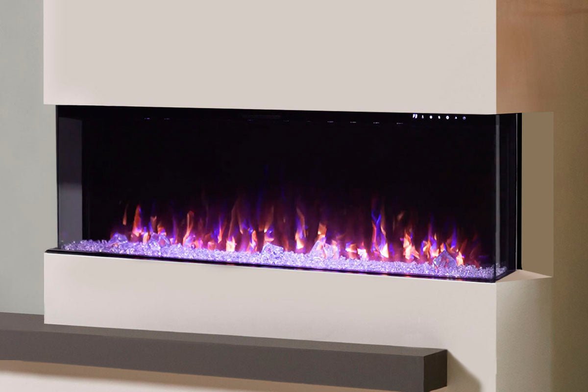 Napoleon Trivista Primis 60 - inch 3 - Sided / 2 - Sided Built In Electric Fireplace - Multi - Side View Electric Fireplace by Napoleon | Buy at Agent BBQ