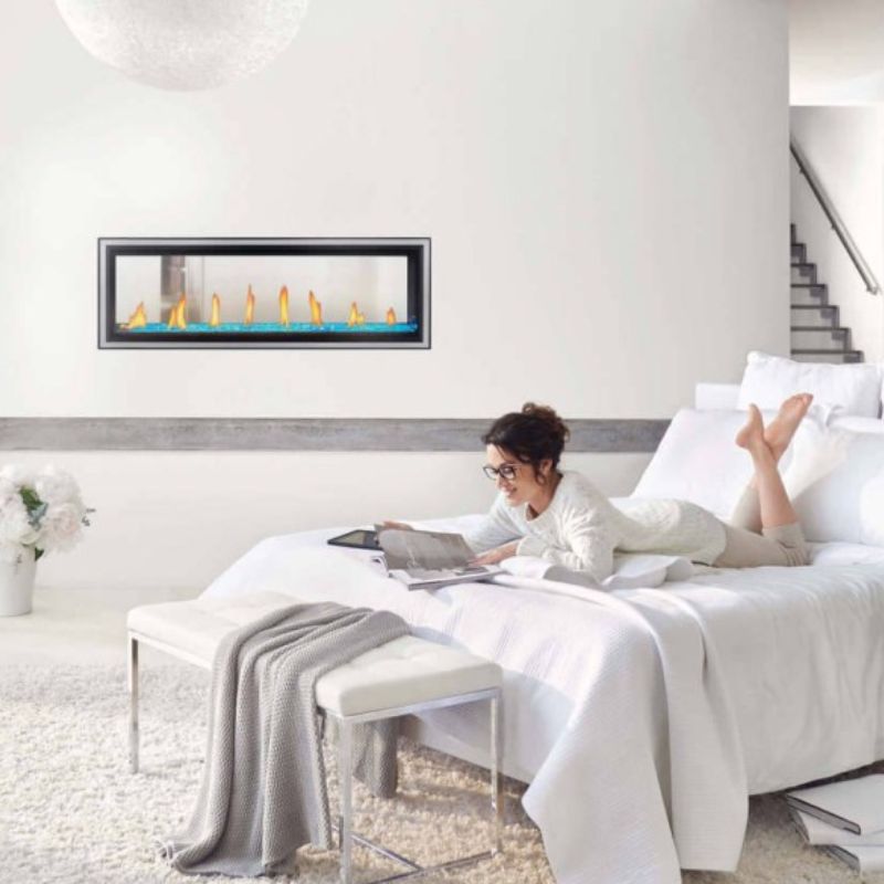 Napoleon Vector 50" See - Through Linear Direct Vent Gas Fireplace | LV50N2 - 2 - by Napoleon | Buy at Agent BBQ