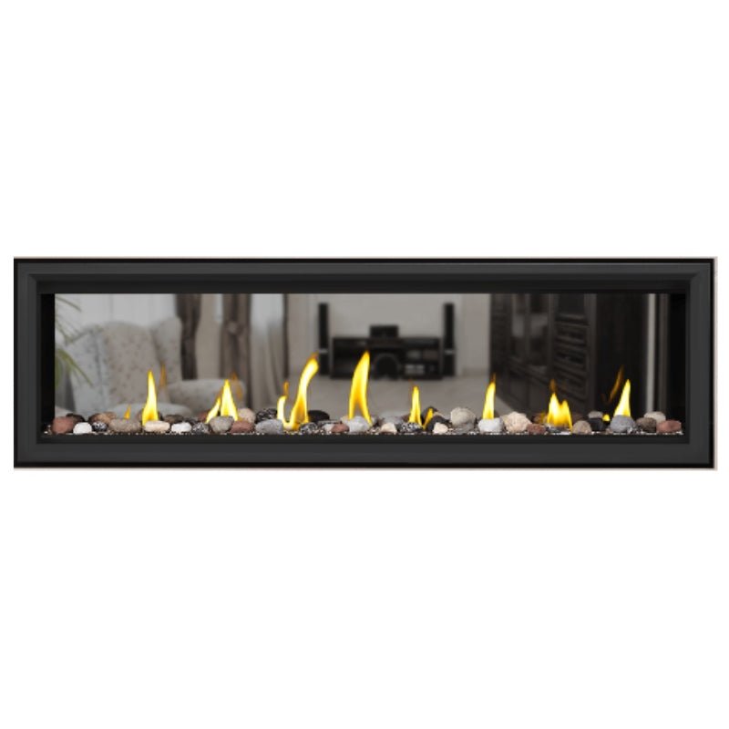 Napoleon Vector 62" See Thru Linear Direct Vent Gas Fireplace | LV62N2 - by Napoleon | Buy at Agent BBQ