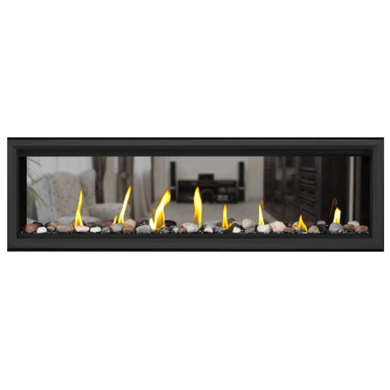 Napoleon Vector 62" See Thru Linear Direct Vent Gas Fireplace | LV62N2 - by Napoleon | Buy at Agent BBQ