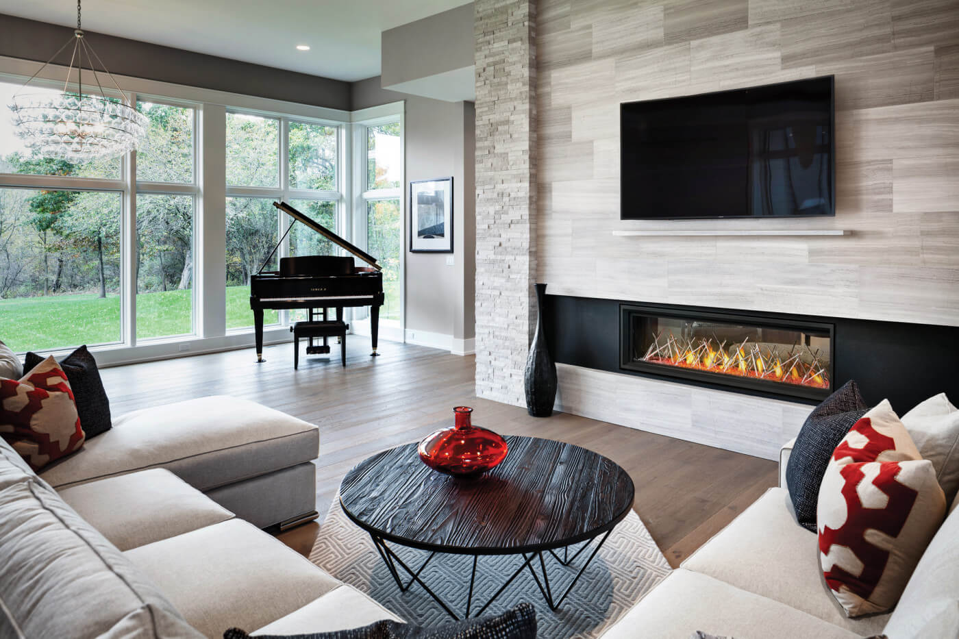 Napoleon Vector 62" See Thru Linear Direct Vent Gas Fireplace | LV62N2 - by Napoleon | Buy at Agent BBQ
