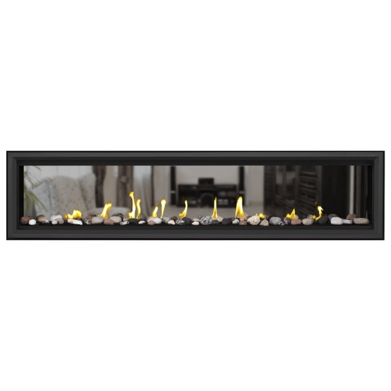 Napoleon Vector 74" See Thru Linear Direct Vent Gas Fireplace | LV74N2 - by Napoleon | Buy at Agent BBQ