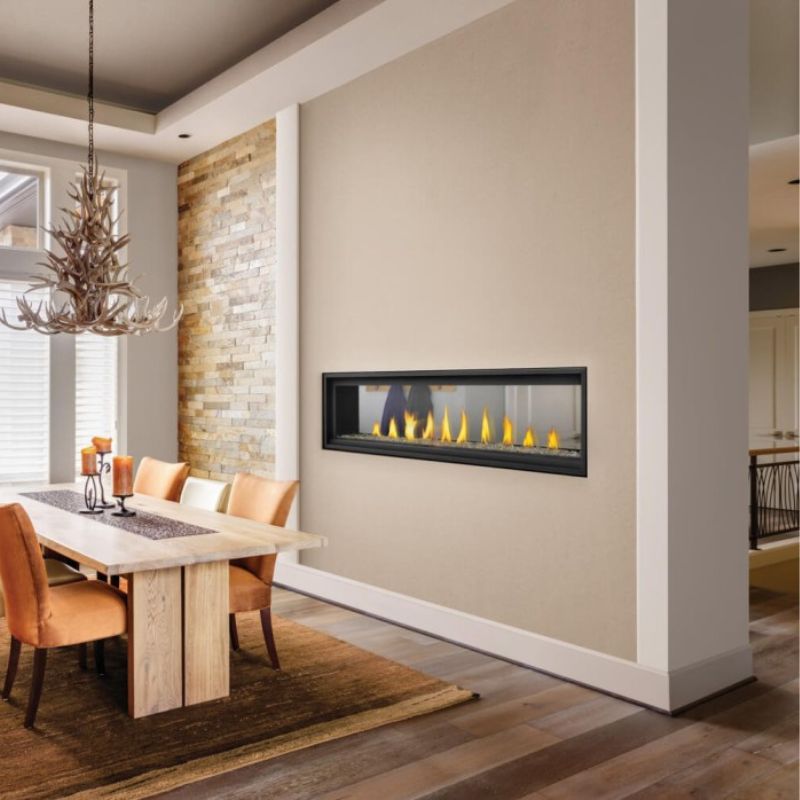 Napoleon Vector 74" See Thru Linear Direct Vent Gas Fireplace | LV74N2 - by Napoleon | Buy at Agent BBQ