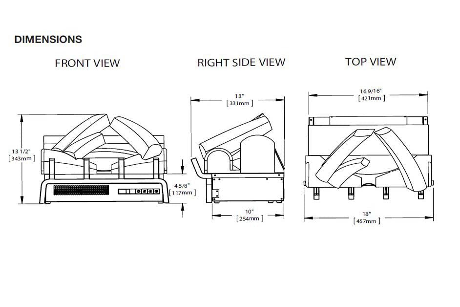 Napoleon Woodland 18" Electric Fireplace Log Insert - Electric Logs Insert by Napoleon | Buy at Agent BBQ