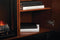 Napoleon Bella Media Console in Walnut | Cineview 26'' Electric Firebox