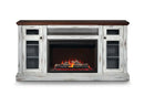 Napoleon Charlotte Media Console in White&Cherry | Cineview 30'' Electric Firebox