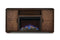 Napoleon Hayworth Media Console in Mahogany | Cineview 30'' Electric Firebox