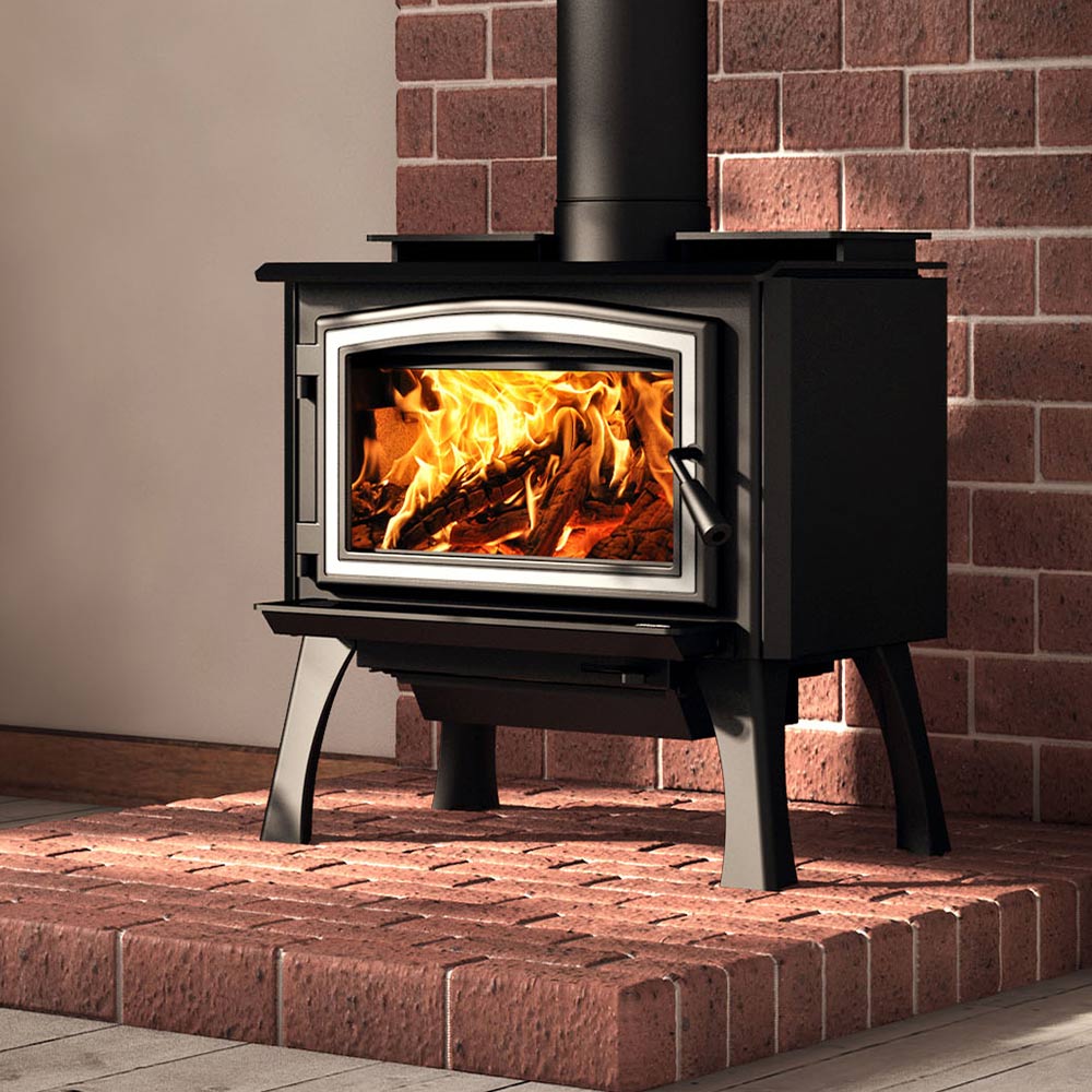 Osburn 1700 Wood Stove with Door and Base - Hearth : Wood Fireplace by Osburn | Buy at Agent BBQ