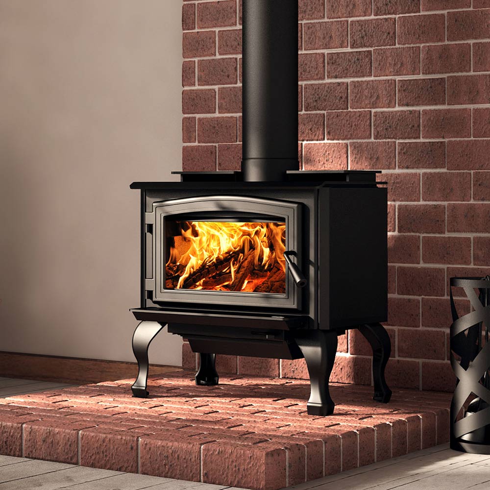 Osburn 1700 Wood Stove with Door and Base - Hearth : Wood Fireplace by Osburn | Buy at Agent BBQ