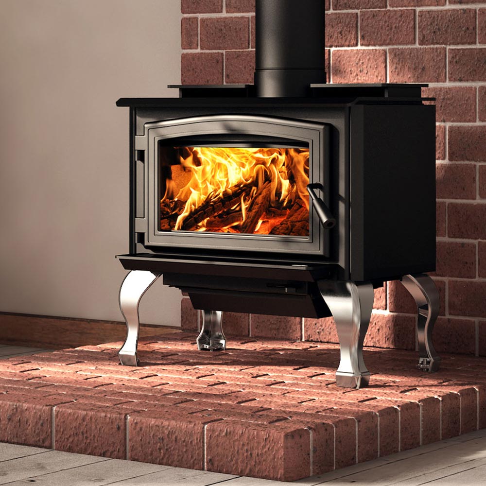 Osburn 1700 Wood Stove with Door and Base - Hearth : Wood Fireplace by Osburn | Buy at Agent BBQ