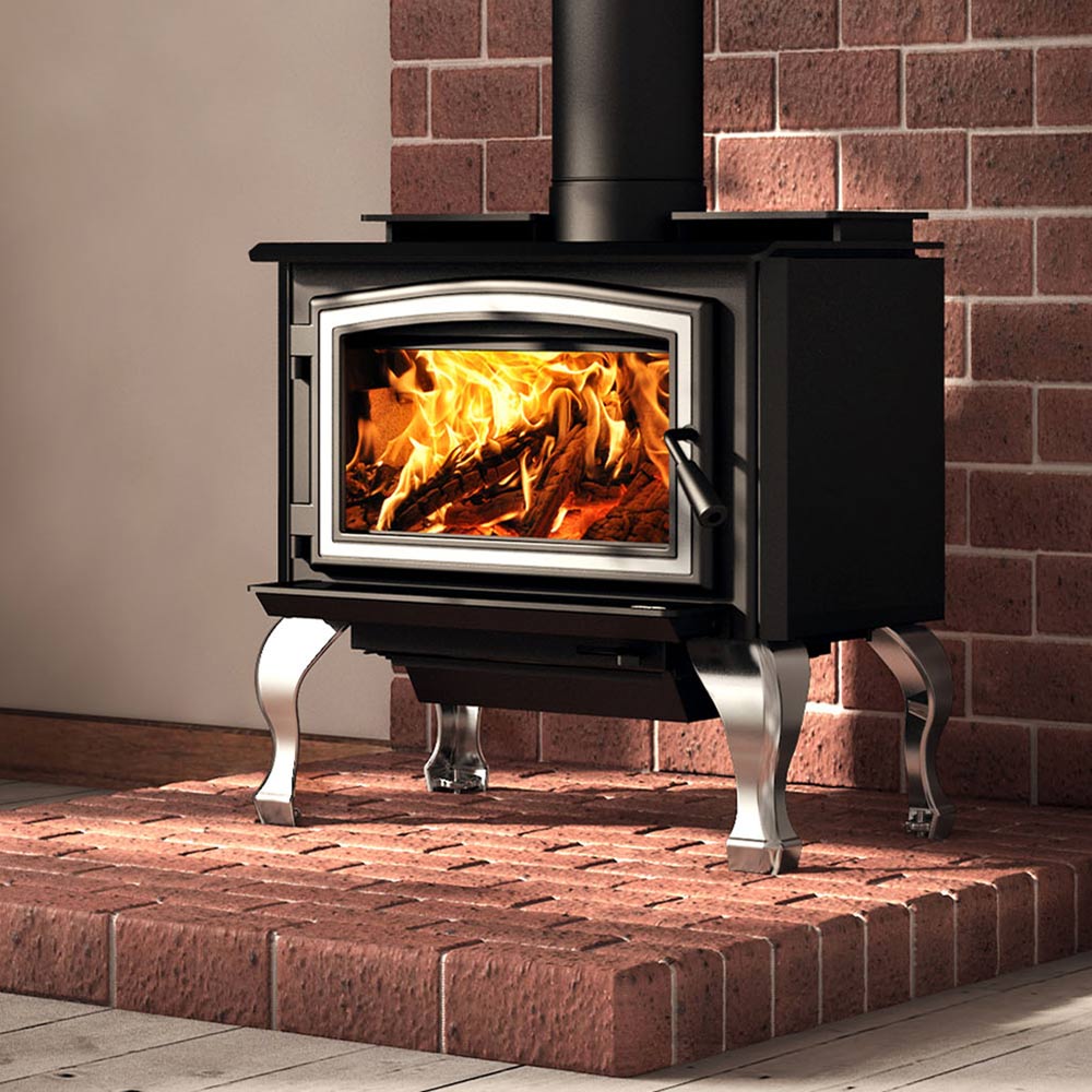 Osburn 1700 Wood Stove with Door and Base - Hearth : Wood Fireplace by Osburn | Buy at Agent BBQ