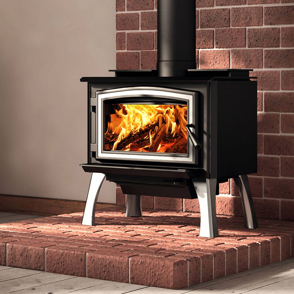 Osburn 1700 Wood Stove with Door and Base - Hearth : Wood Fireplace by Osburn | Buy at Agent BBQ
