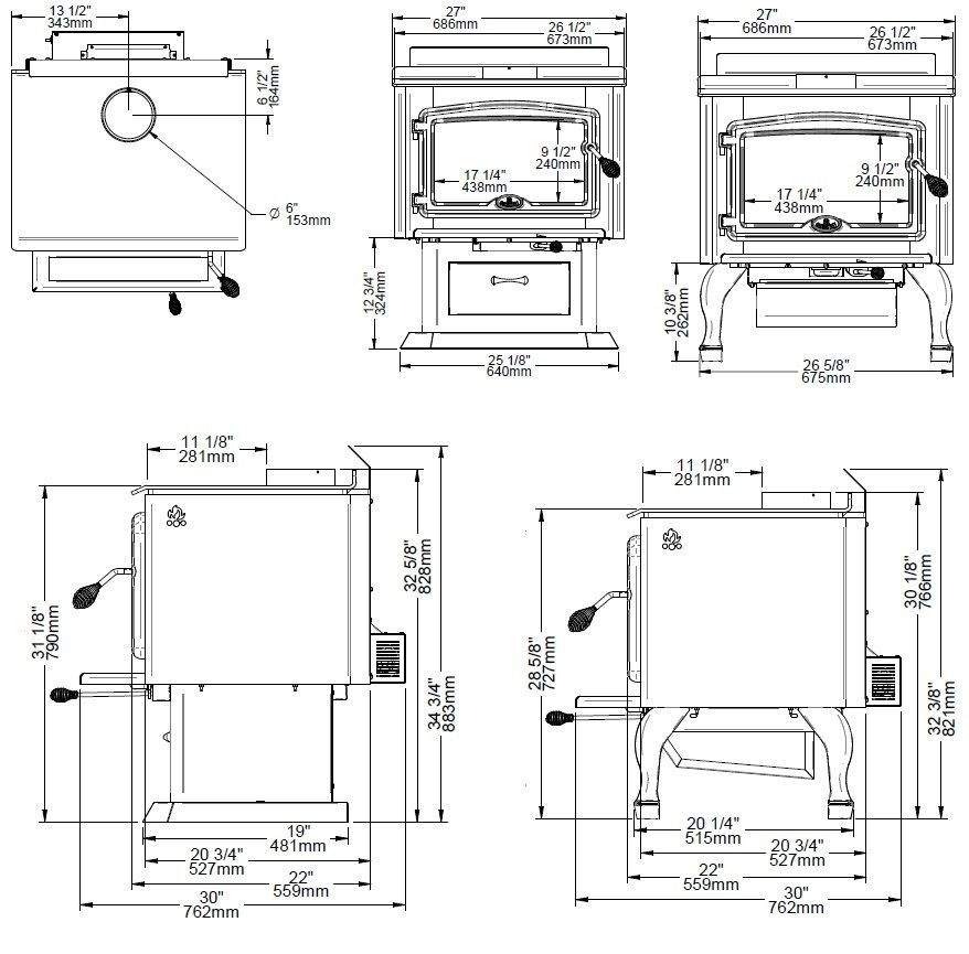 Osburn 2000 Wood Stove with Blower - Hearth : Wood Fireplace by Osburn | Buy at Agent BBQ