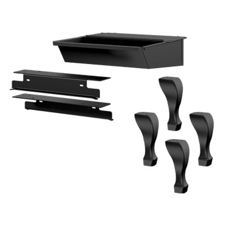 Osburn Black Cast Iron Traditional Leg Kit with Ash Drawer for Osburn 2000 Wood Stove - Hearth : Accessory by Osburn | Buy at Agent BBQ