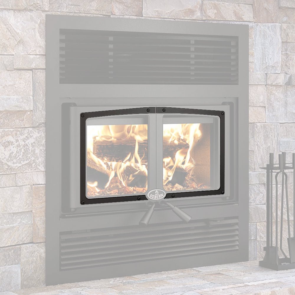 Osburn Black Door Overlay for Osburn Everest II Wood Fireplace - Hearth : Accessory by Osburn | Buy at Agent BBQ