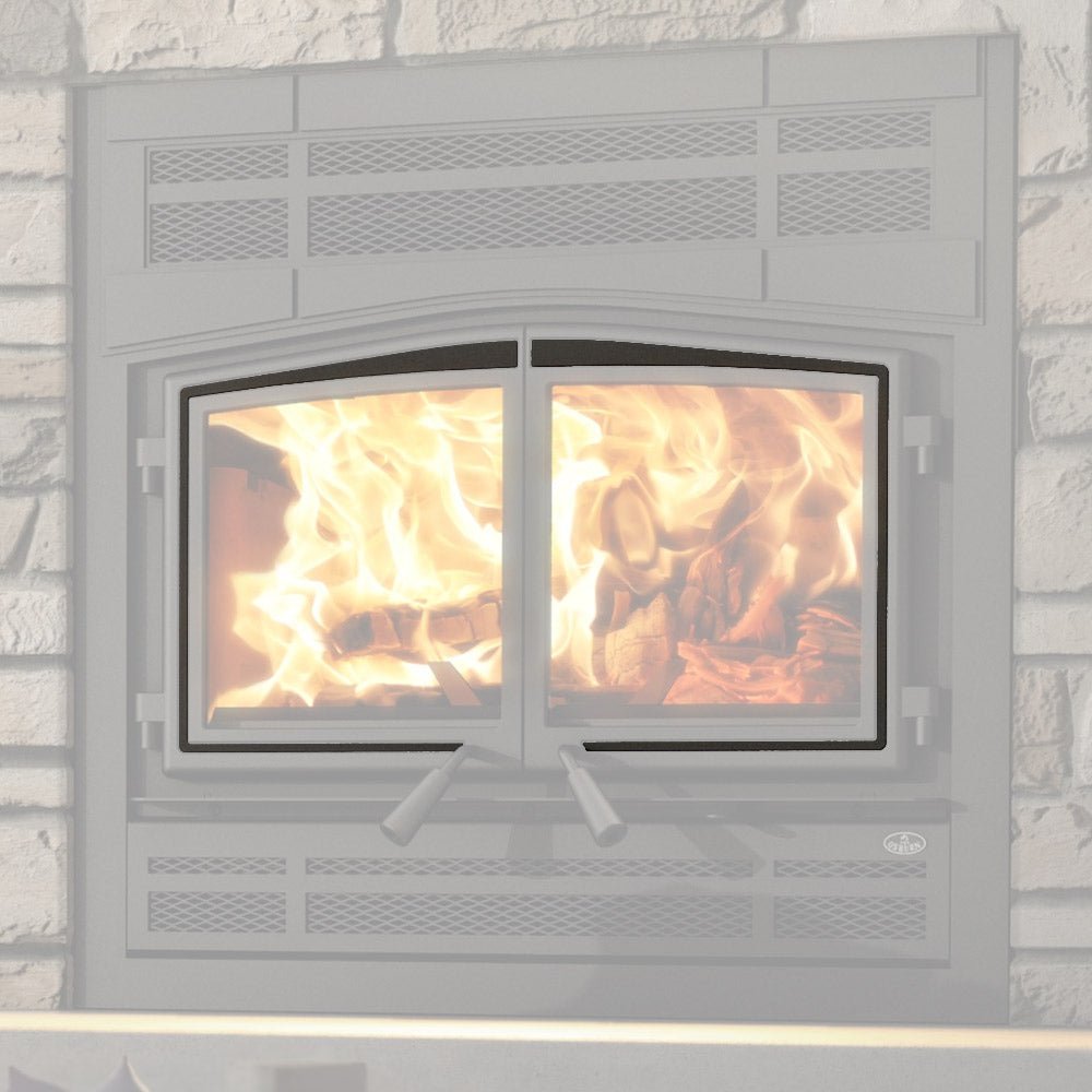 Osburn Black Door Overlay for Osburn Stratford II Wood Fireplace - Hearth : Accessory by Osburn | Buy at Agent BBQ