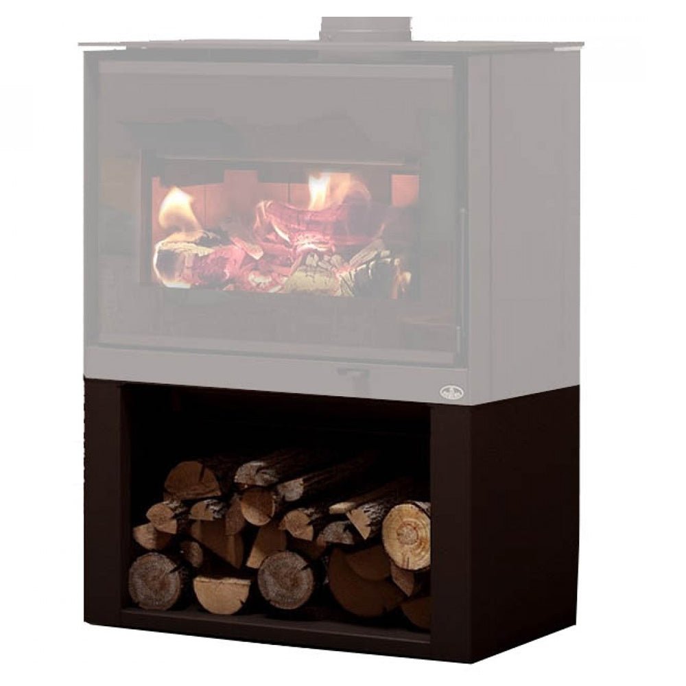 Osburn Black Steel Base Kit with Log Storage for Osburn Inspire 2000 Wood Stove - Hearth : Accessory by Osburn | Buy at Agent BBQ