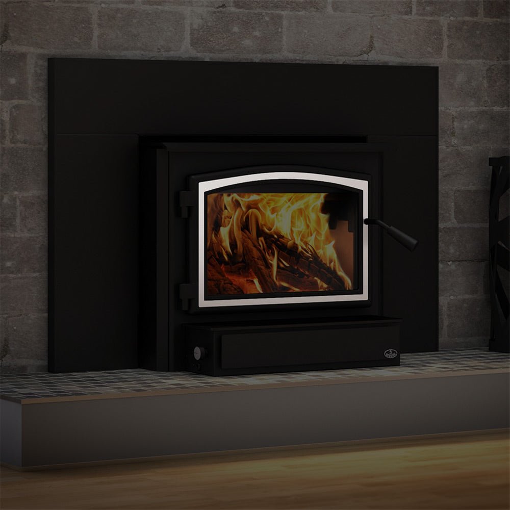 Osburn Brushed Nickel Door Overlay for Osburn 2000 Wood Stove & Wood Insert - Hearth : Accessory by Osburn | Buy at Agent BBQ
