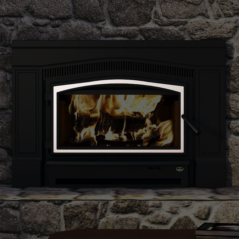 Osburn Brushed Nickel Door Overlay for Osburn Matrix 2700 Wood Insert - Hearth : Accessory by Osburn | Buy at Agent BBQ