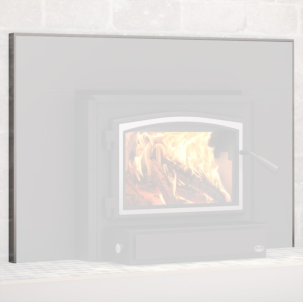 Osburn Brushed Nickel Faceplate Trim Kit (29 X 44 Inches) for Osburn 1100, 1600, 1700, 1800, 2000, 2200 & 2400 Wood Inserts - Hearth : Accessory by Osburn | Buy at Agent BBQ