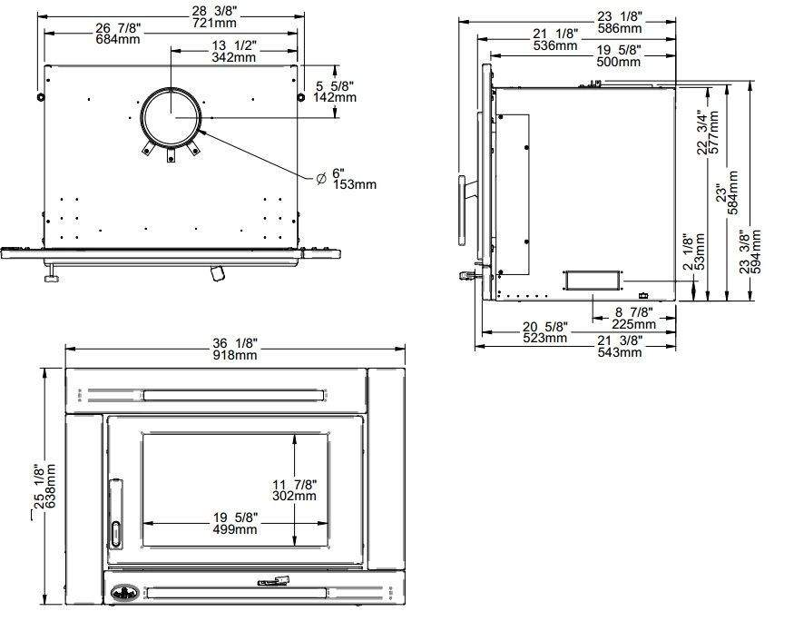 Osburn Matrix Wood Insert - Hearth : Wood Fireplace by Osburn | Buy at Agent BBQ