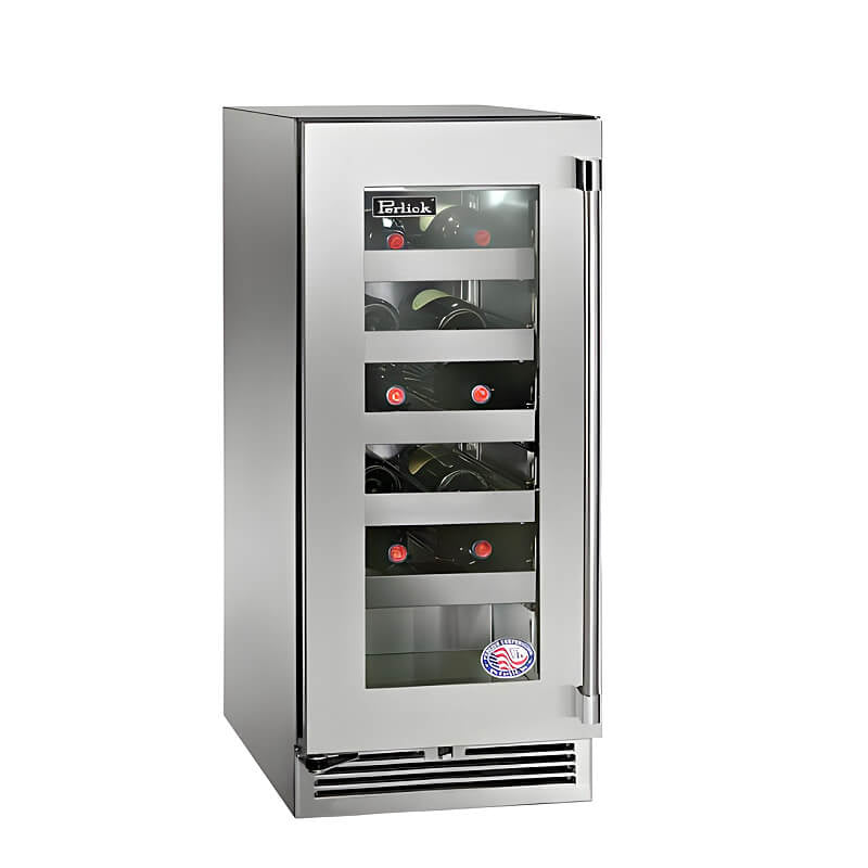 Perlick 15 - Inch Signature Series Stainless Steel Glass Door Outdoor Wine Reserve - HP15WO - 4 - 3 - by Perlick | Buy at Agent BBQ