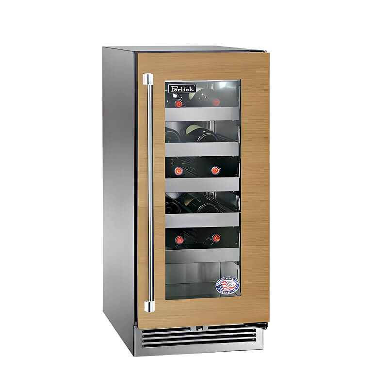 Perlick 15 - Inch Signature Series Stainless Steel Glass Door Panel Ready Outdoor Wine Reserve - HP15WO - 4 - 4 - by Perlick | Buy at Agent BBQ