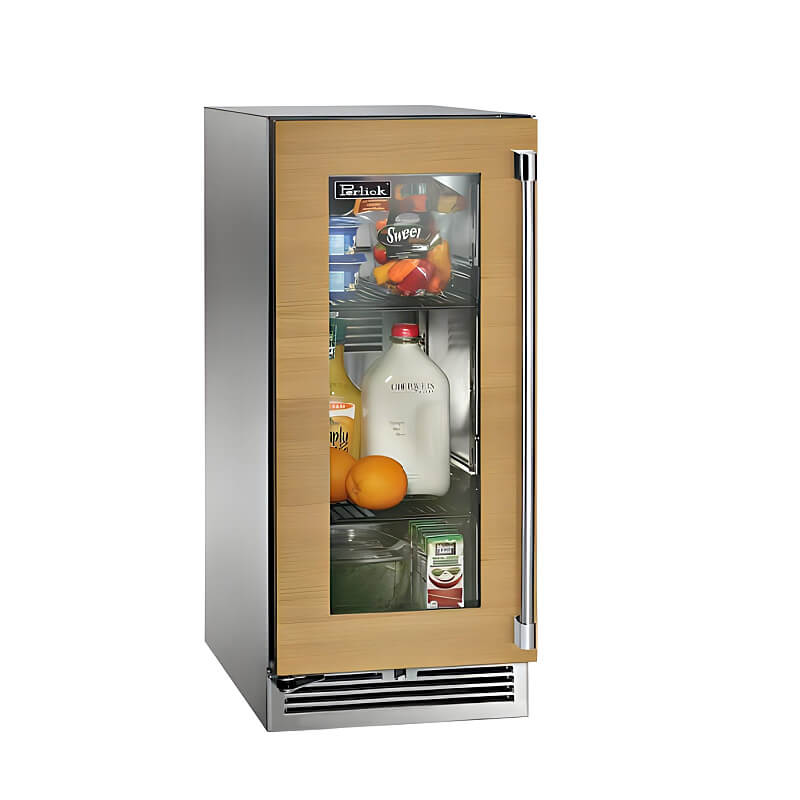 Perlick 15 - Inch Signature Series Stainless Steel Panel Ready Glass Door Outdoor Refrigerator - HP15RO - 4 - 4 - by Perlick | Buy at Agent BBQ
