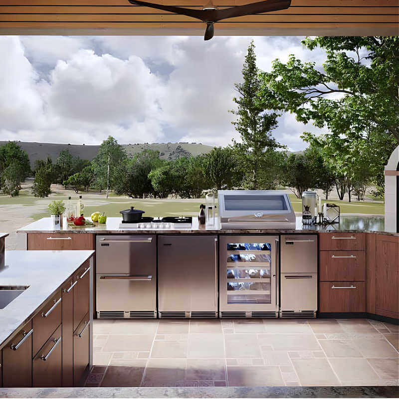 Perlick 24 - Inch 5.0 Cu. Ft. Signature Series Stainless Steel Drawer Outdoor Freezer - HP24FO - 4 - 5 - by Perlick | Buy at Agent BBQ