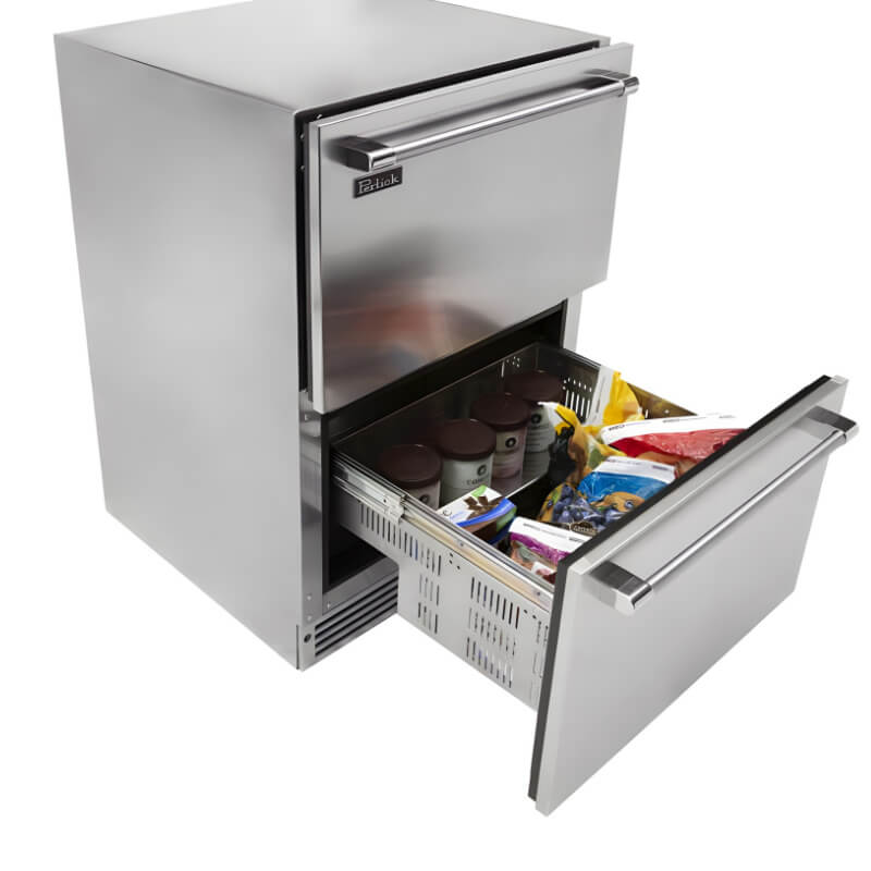 Perlick 24 - Inch 5.0 Cu. Ft. Signature Series Stainless Steel Drawer Outdoor Freezer - HP24FO - 4 - 5 - by Perlick | Buy at Agent BBQ