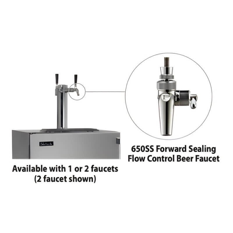 Perlick 24 - Inch C - Series Stainless Steel Single Tap Outdoor Beverage Dispenser - HC24TO - 4 - 1 - by Perlick | Buy at Agent BBQ