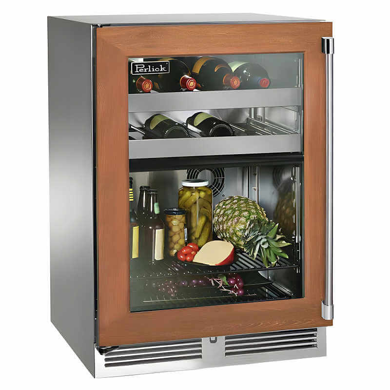 Perlick 24 - Inch Signature Series Panel Ready Glass Door Dual Zone Outdoor Refrigerator/Wine Reserve - HP24CO - 4 - 4 - by Perlick | Buy at Agent BBQ